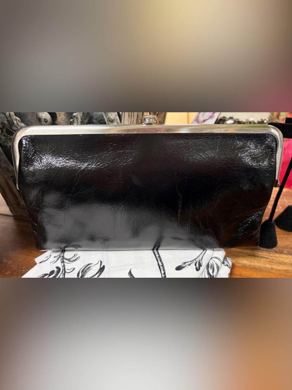 HOBO Black Lauren Leather Wallet